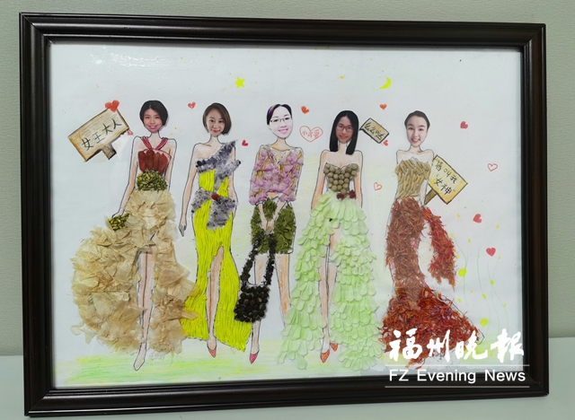 医护人员用中医药材作画 祝福“前线女战士”