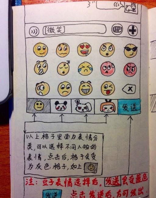 大学生为父母手绘微信使用说明书(组图)