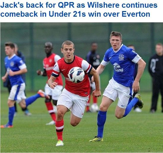 每日邮报：小威两度踢满全场，周末有望出战QPR