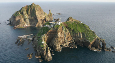 资料图：韩日争议岛屿，韩国称独岛，日本称竹岛。
