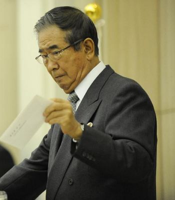 资料图：前东京都知事石原慎太郎