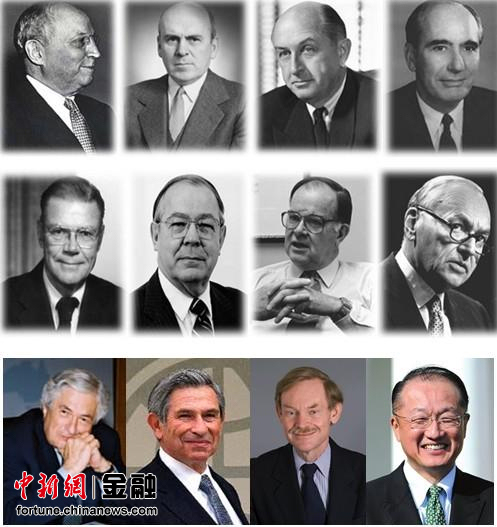 盘点历任世界银行行长 呈现世行66年变迁(图)