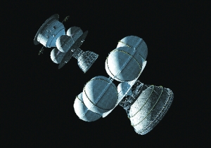 20世纪70年代设计的恒星际宇宙飞船，科学家认为两级设计是最佳方案。