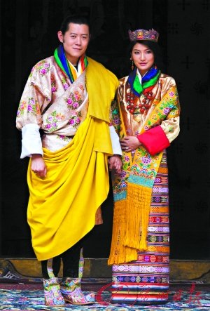 不丹新王后7岁时获求婚 14年终结束爱情长跑