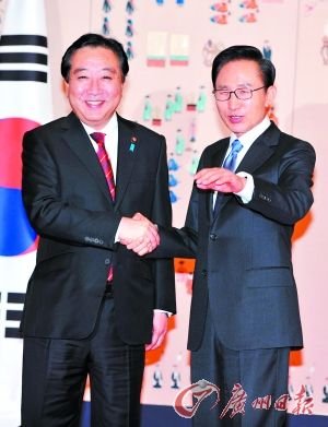 李明博会见野田佳彦提醒日本勿忘历史