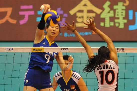 世界杯-中国女排3-1逆转多米尼加 收获第三胜