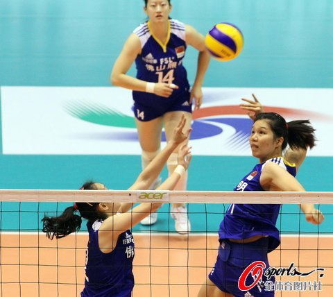亚锦赛中国女排3-0伊朗 次局25-8复赛开门红