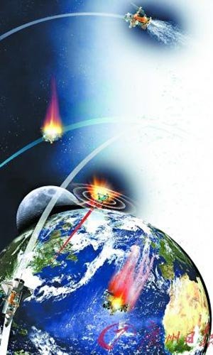 美国媒体播出疑似卫星坠落地球画面
