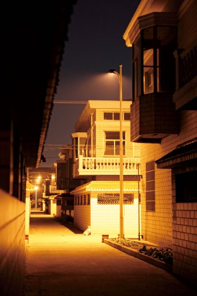 长江村的别墅群