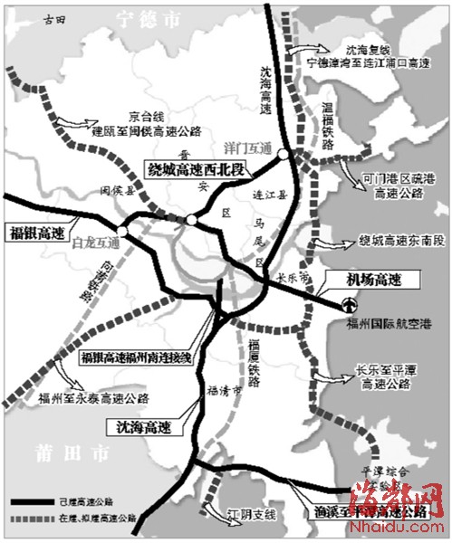 东南快速通道路线图图片